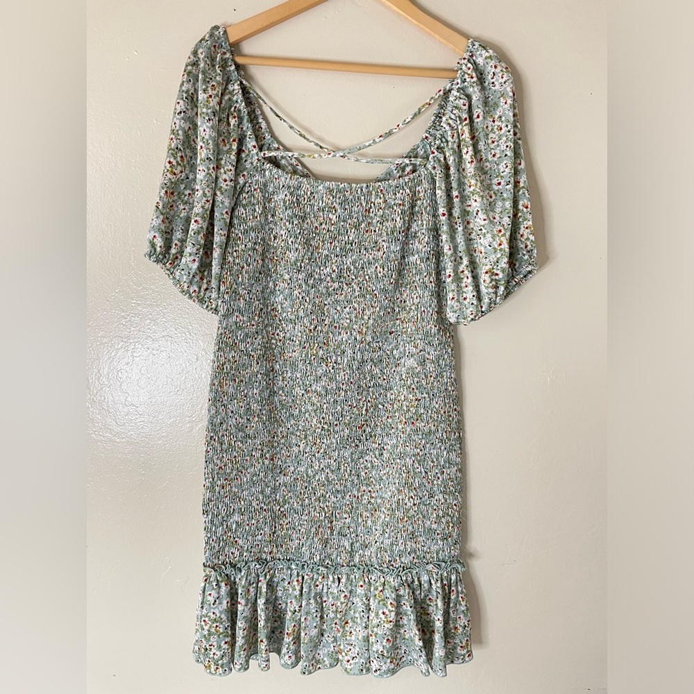 Lucy Paris Floral Smocked bodycorn Dress